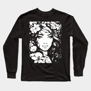 beautiful woman Long Sleeve T-Shirt